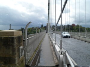 Anti climb barrier along the Clifton Suspension Bridge Bristol geograph org uk