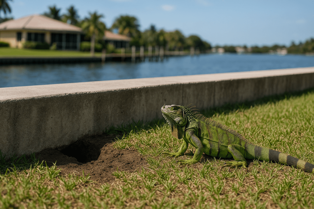 How to Stop Iguanas from Digging Burrows by SoFlo Iguana Pros