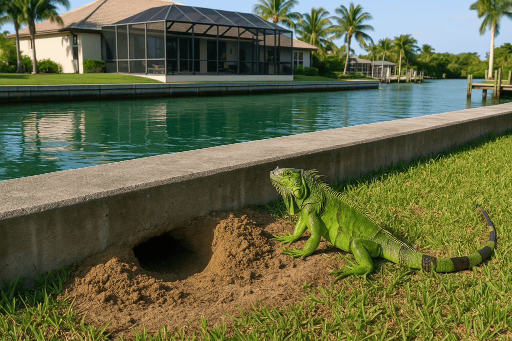 Iguana Burrow Removal by SoFlo Iguana Pros