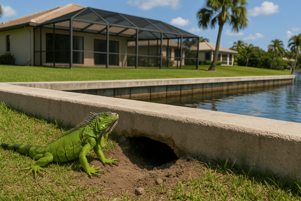 Iguana Burrow Removal by SoFlo Iguana Pros