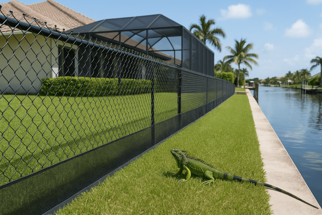 Iguana Fence Barriers by SoFlo Iguana Pros