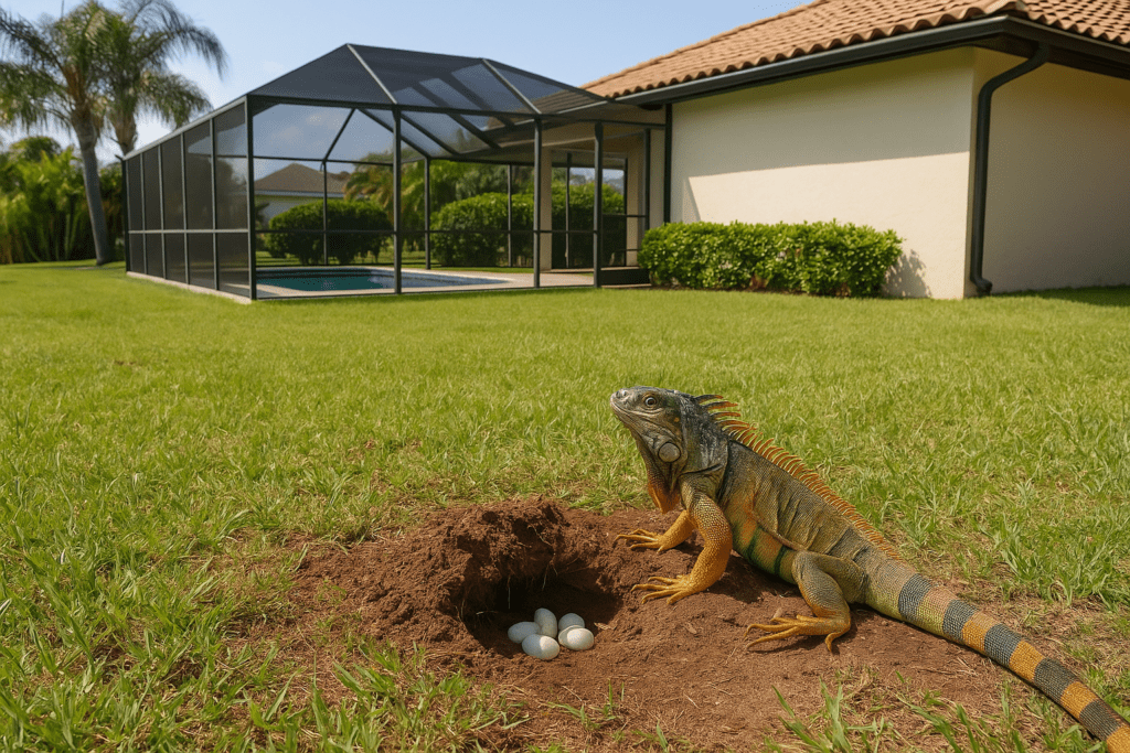 Iguana Nest Removal by SoFlo Iguana Pros