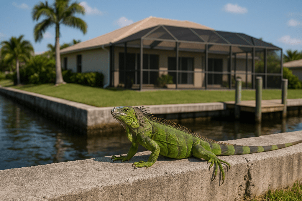 Iguana Seawall Protection by SoFlo Iguana Pros