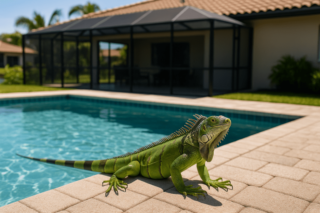 Iguanas in My Pool by SoFlo Iguana Pros