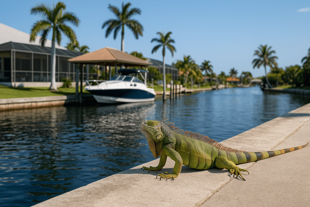 Iguanas on My Dock by SoFlo Iguana Pros