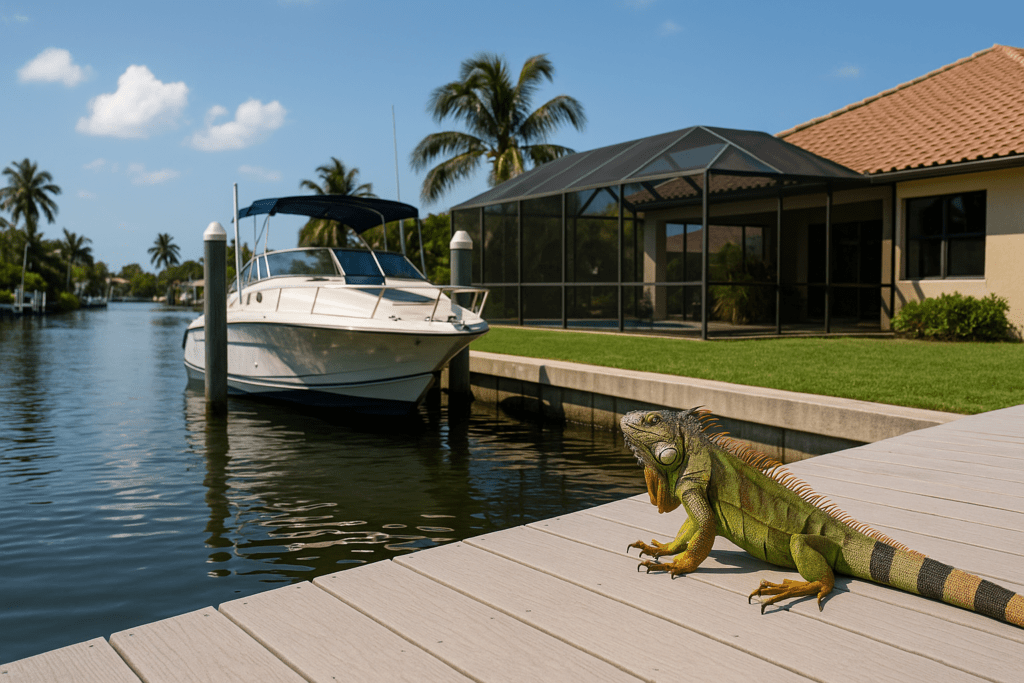 Iguanas on My Dock by SoFlo Iguana Pros