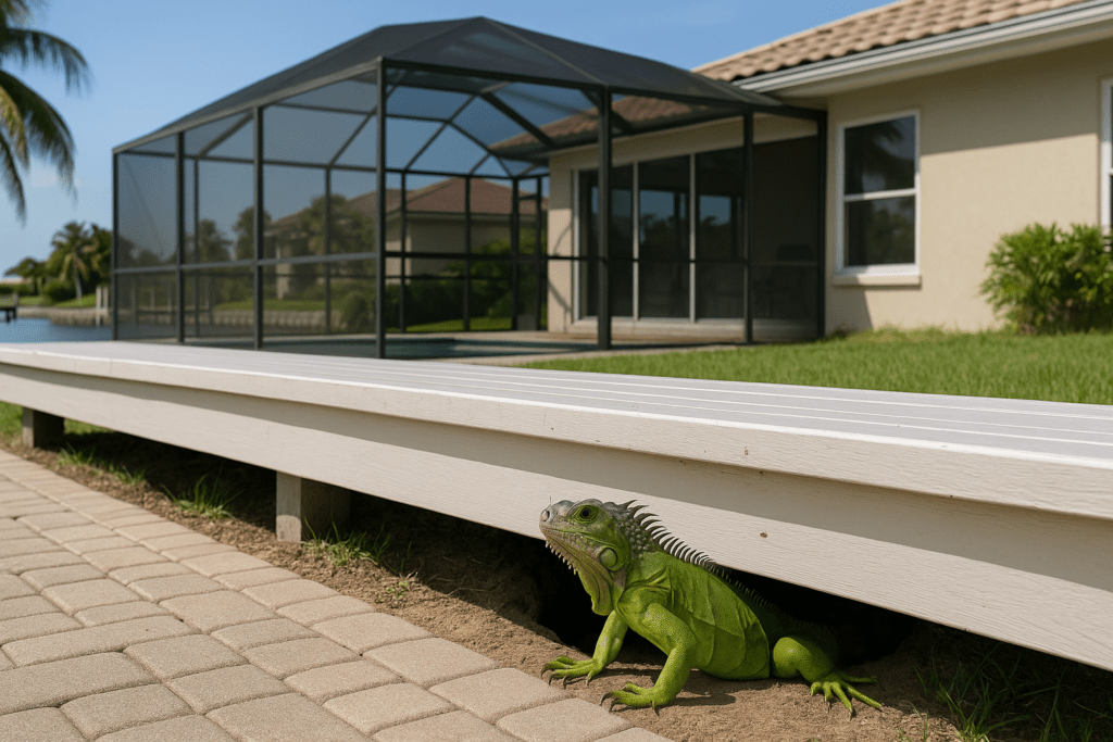 Iguanas Under My Deck by SoFlo Iguana Pros