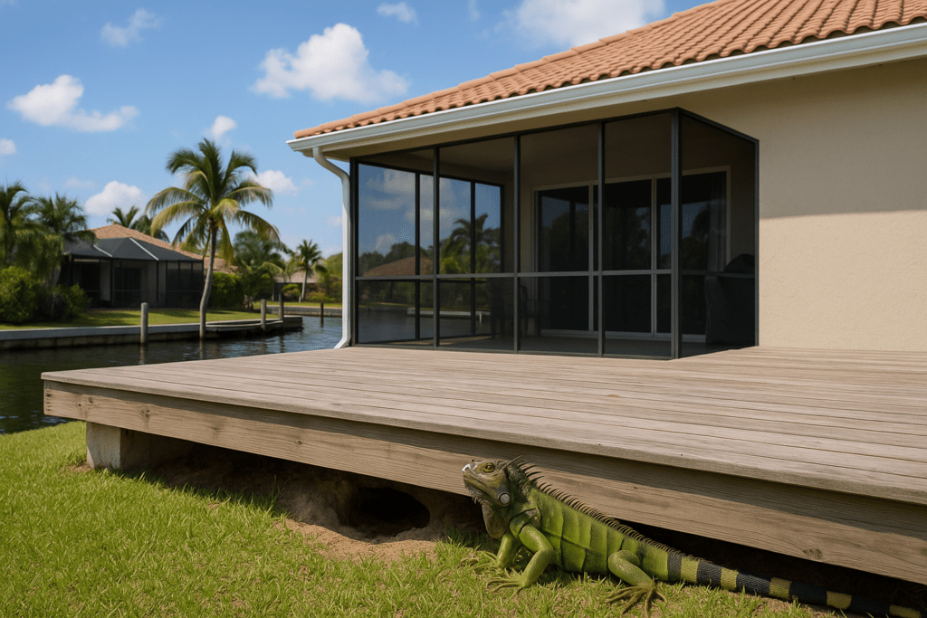Iguanas Under My Deck by SoFlo Iguana Pros