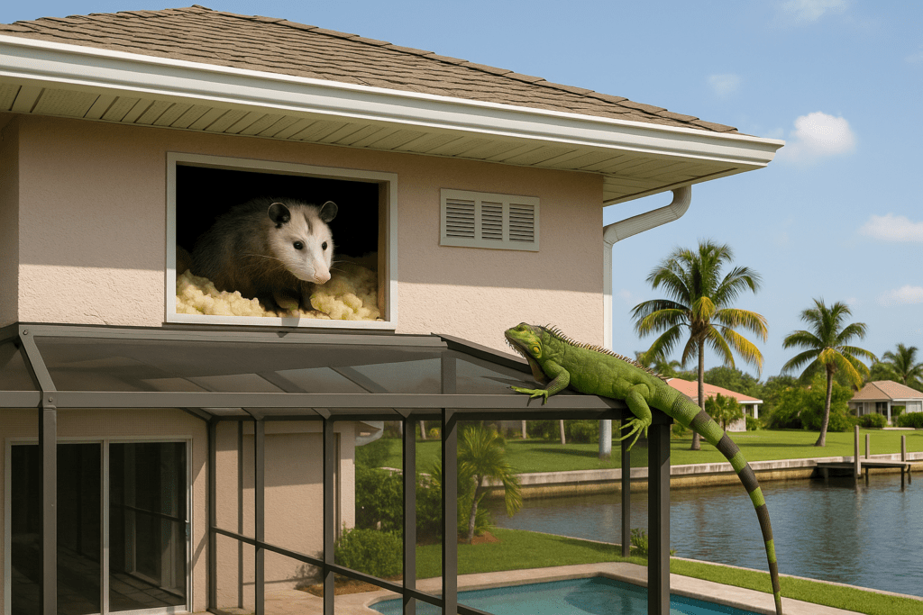 Possum Removal from Attics by SoFlo Iguana Pros