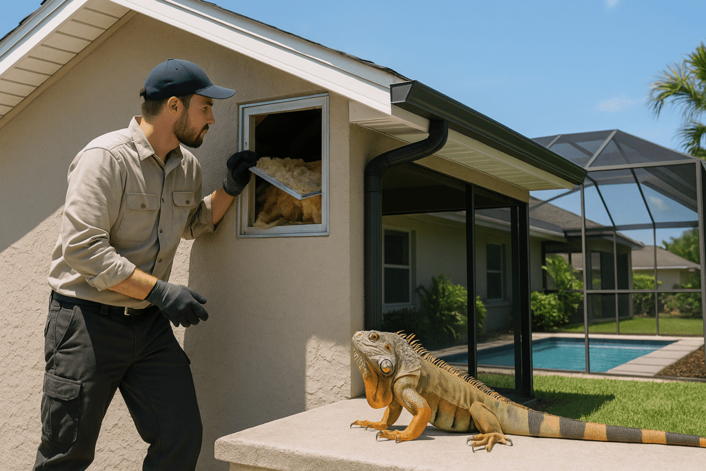 Raccoon Removal from Attics by SoFlo Iguana Pros