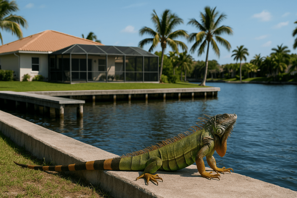 Wildlife Removal from Waterfront Properties by SoFlo Iguana Pros