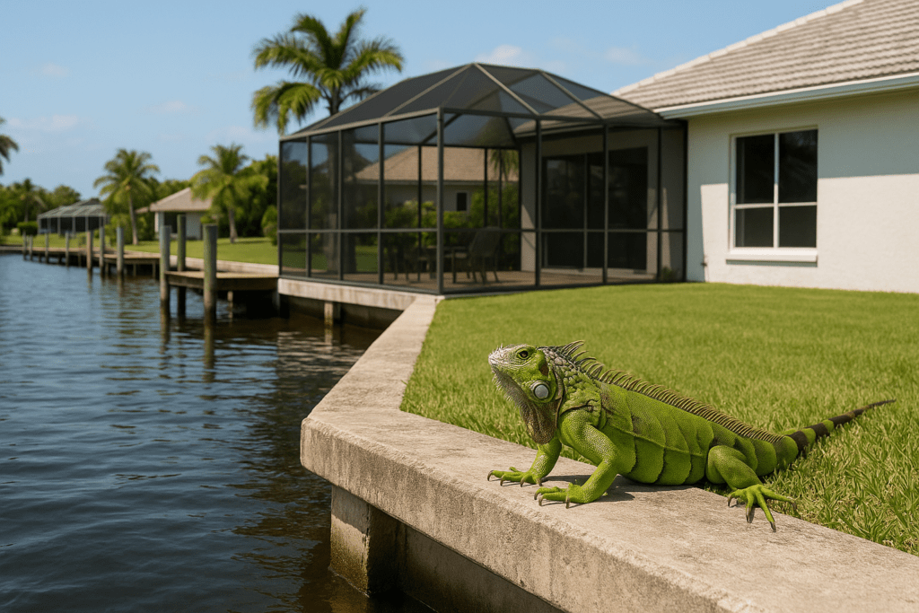 Wildlife Removal from Waterfront Properties by SoFlo Iguana Pros