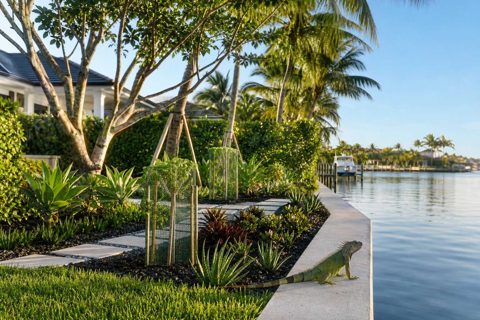 Iguana-Resistant Landscaping Ideas for South Florida Waterfront Homes